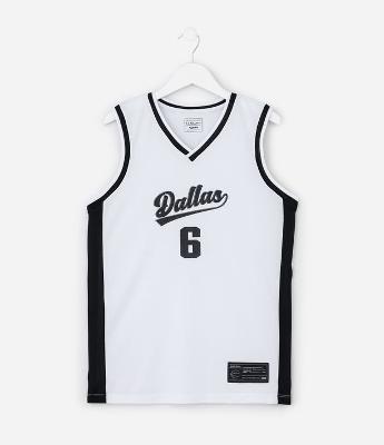 Regata Esportiva Infantil com Estampa Dallas 6 - Tam 5 a 14 Anos