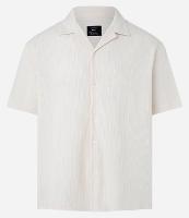 Camisa Boxy em Algodão com Gola Bowling Texturizada - 1