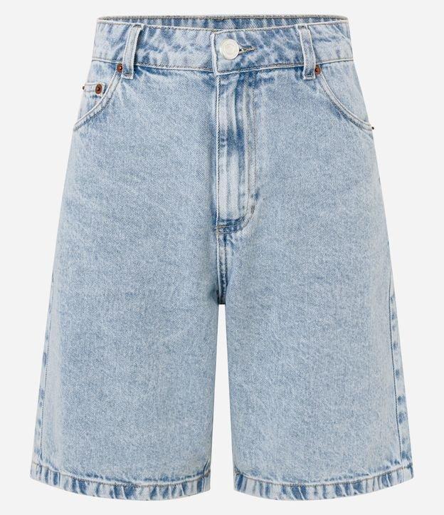 Bermuda Regular em Jeans com Cintura Alta - 1
