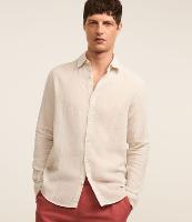 Camisa Regular em Linho e Gola Colarinho - 2