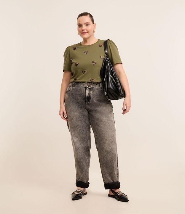 Calça Reta em Jeans com Cinto Curve & Plus Size - 1