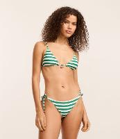 Biquíni Calcinha Lacinho com Estampa Listrada e Ponteira de Cereja - 2