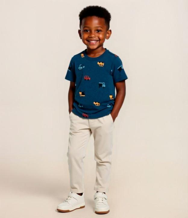 Camiseta Infantil com Estampa Carrinhos - Tam 1 a 6 Anos - 2