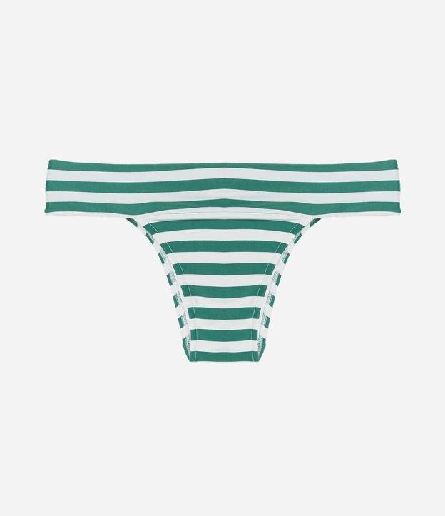 Biquíni Calcinha Pala Larga em Microfibra Listrada - 1