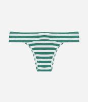 Biquíni Calcinha Pala Larga em Microfibra Listrada - 1