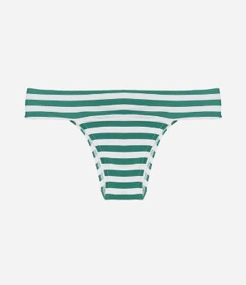 Biquíni Calcinha Pala Larga em Microfibra Listrada