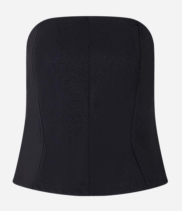 Blusa em Crepe Tomara que Caia com Recortes Frontais - 1