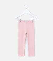 Calça Legging Infantil Canelada com Frufru na Barra - Tam 1 a 6 Anos - 1