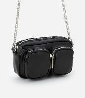 Carteira Transversal Grande com Bolsos e Alça de Corrente - 1