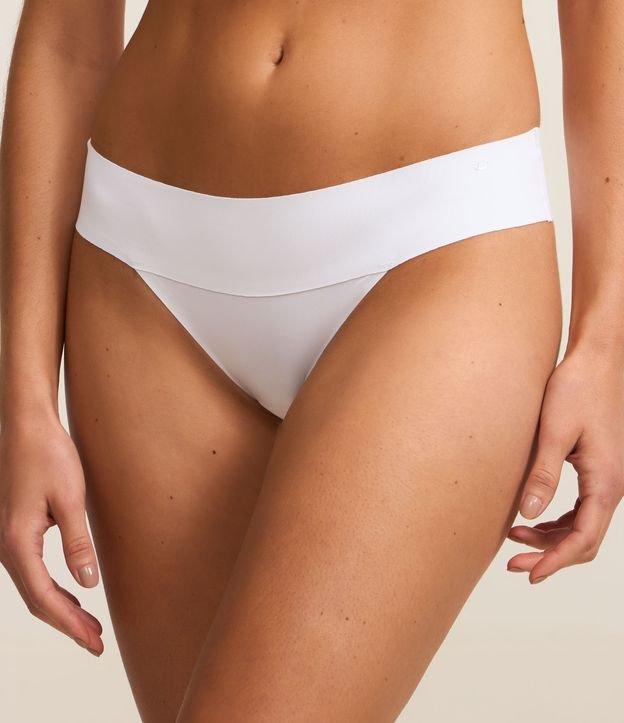 Kit 02 Calcinhas Biquíni Básica em Microfibra Leve com Cós Largo - 1