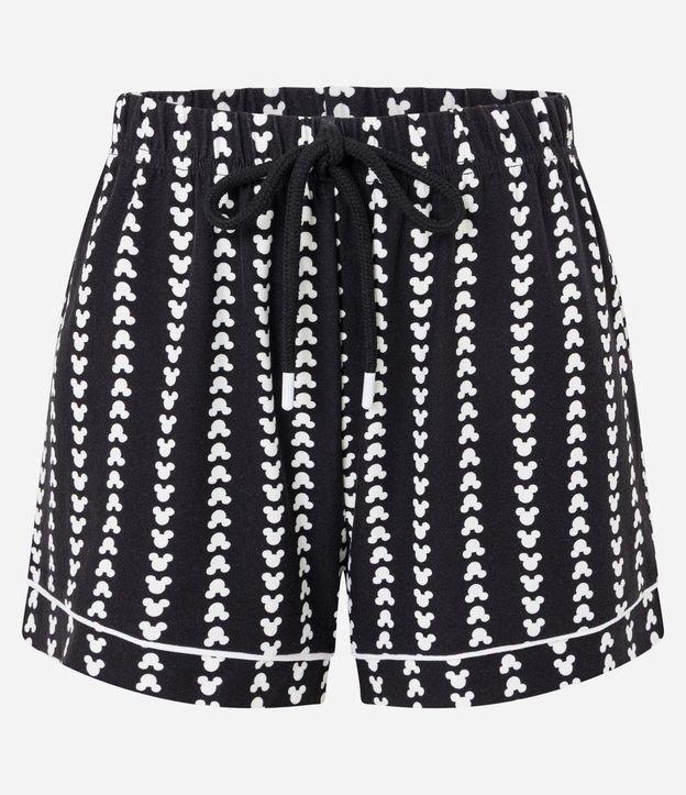 Short de Pijama em Peach Touch com Estampa Mickey - 1