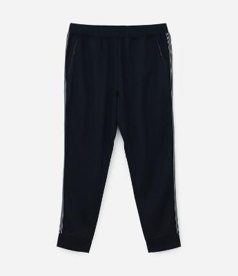 Calça Esportiva com Cós Elástico e Detalhe Lateral Contrastante