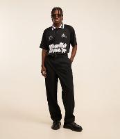 Calça Baggy em Sarja Alfaiatada com Pregas - 1