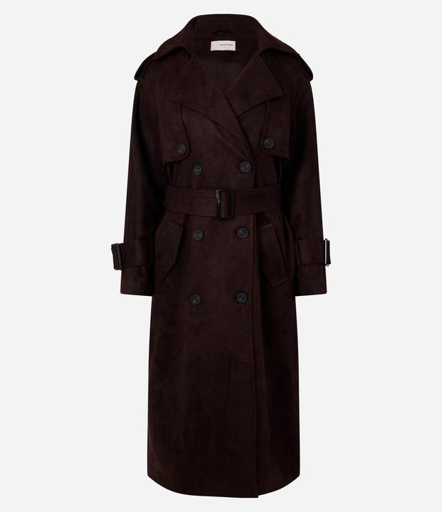 Trench Coat com Cinto Afivelado e Fivela no Punho - 1