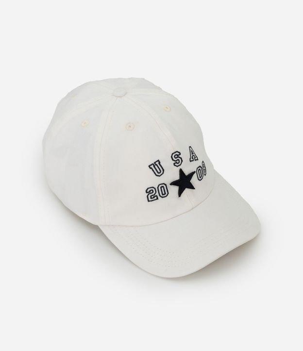 Boné Aba Curva em Sarja com Bordado USA 2008 - 1