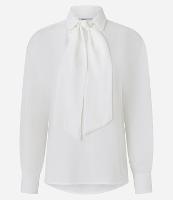 Camisa em Crepe com Gola Laço e Manga Longa - 1