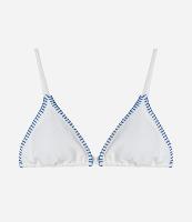 Biquíni Top Cortininha em Microfibra Texturizado com Pesponto Contrastante - 1