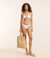 Biquíni Calcinha Básica em Microfibra Texturizada com Pesponto Contrastante - 2