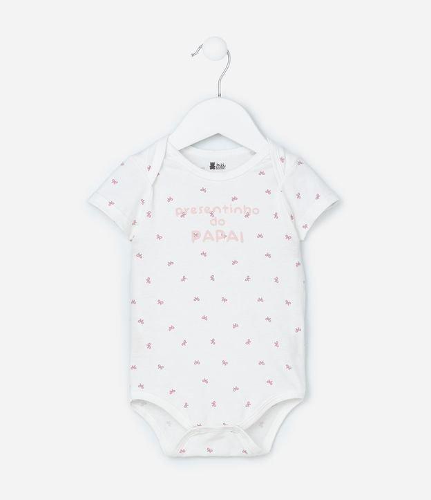 Body Infantil com Lettering Presentinho do Papai - Tam RN a 18 meses - 1