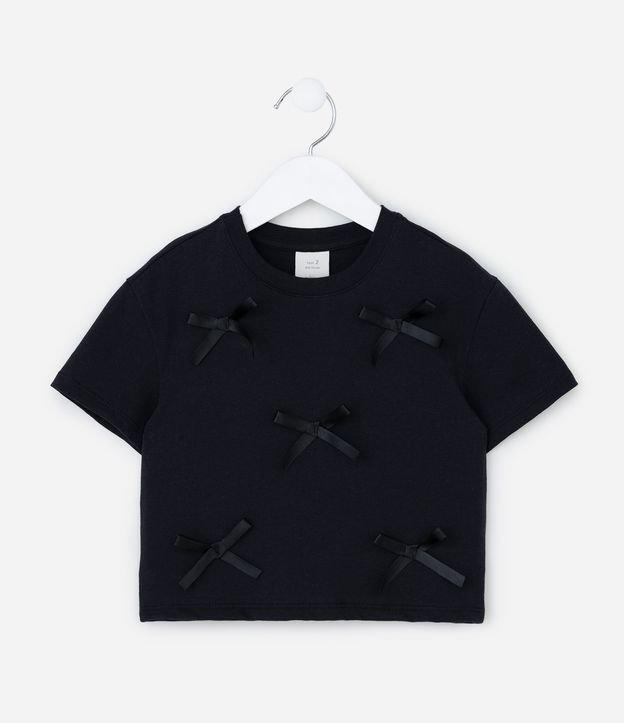 Blusa Infantil com Lacinhos Aplicados - Tam 1 a 6 Anos - 1