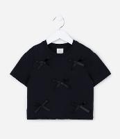 Blusa Infantil com Lacinhos Aplicados - Tam 1 a 6 Anos - 1