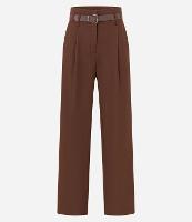 Calça Reta em Alfaiataria com Meio Cinto - 1