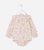 Body Infantil com Textura e Babadinhos - Tam 0 a 18 meses - 1