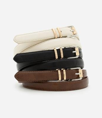 Kit 03 Cintos Médios Diversos