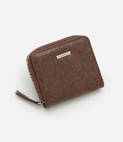 Carteira Pequena com Textura de Cobra - 1