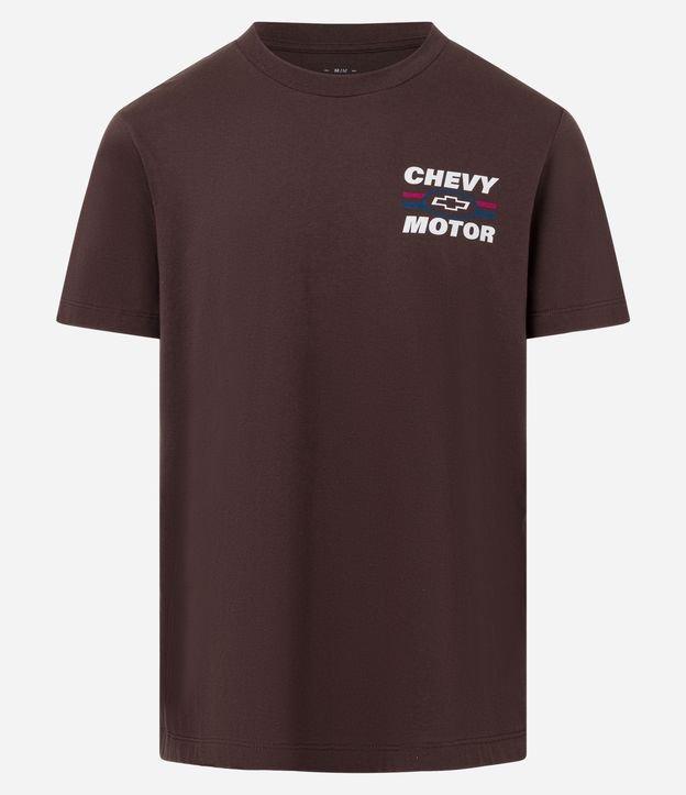 Camiseta Comfort em Algodão com Estampa Lettering Chevrolet - 1