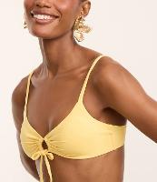 Biquíni Top Camisetinha em Microfibra com Amarração Frontal e Ponteira de Cereja - 2