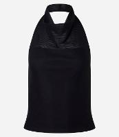 Blusa em Tule Frente Única com Decote Degagê - 1