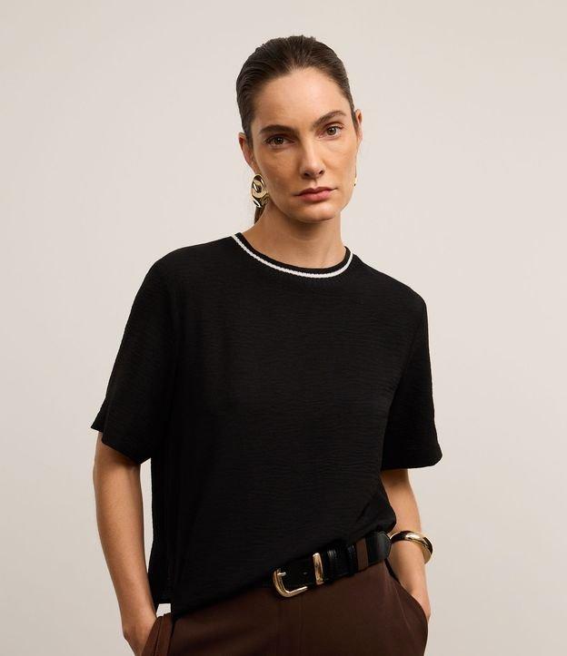 Blusa Airflow com Gola Contrastante em Ribana - 2