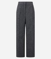 Calça Alfaiataria Reta em Polivelour com Cintura Alta - 1