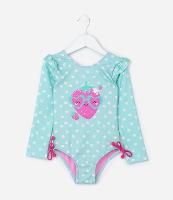 Maiô Infantil com Proteção UV  e Lacinhos Laterais - Tam 1 a 4 Anos - 1