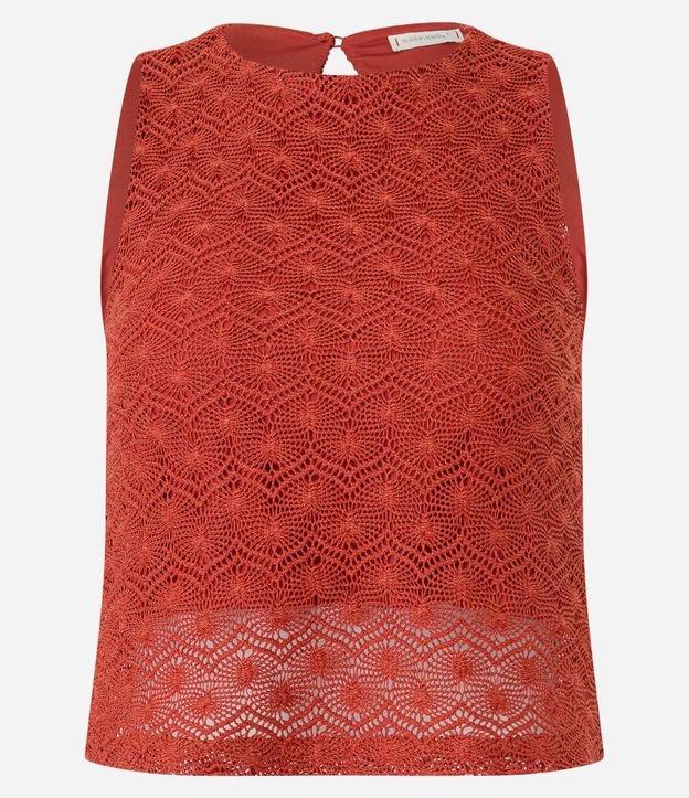 Blusa sem Mangas em Tricô Texturizado - 2