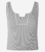 Blusa Seamless com Recorte V e Detalhes Contrastantes - 1