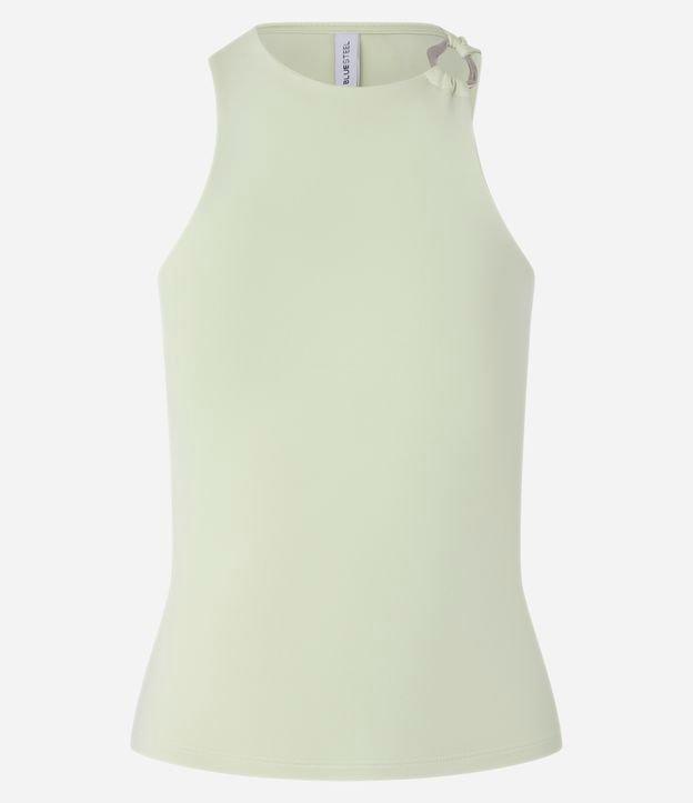 Blusa em Microfibra com Aviamento no Ombro - 1