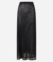 Saia Reta Longa em Tule com Recorte e Fenda - 1