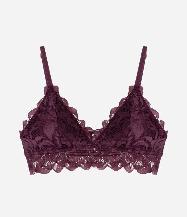 Sutiã Top em Renda Floral - 1