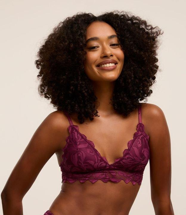 Sutiã Top em Renda Floral - 2