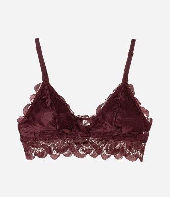 Sutiã Top em Renda Floral