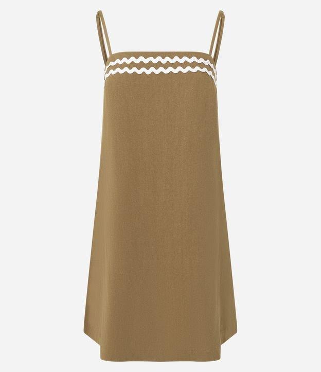 Vestido Curto em Crepe com Detalhe Ondulado no Busto - 1