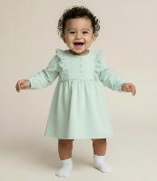 Vestido Infantil com Babadinhos e Calcinha - Tam 0 a 18 meses - 2