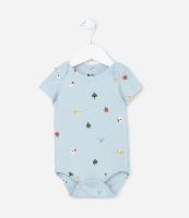 Body Infantil em Algodão com Mini Ícones - Tam RN a 18 meses - 1