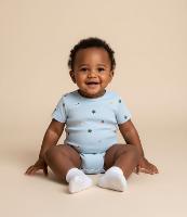 Body Infantil em Algodão com Mini Ícones - Tam RN a 18 meses - 2