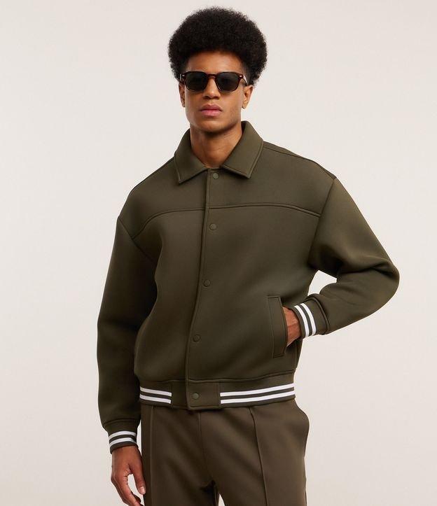 Jaqueta Bomber Tech com Detalhes Contrastantes - 2