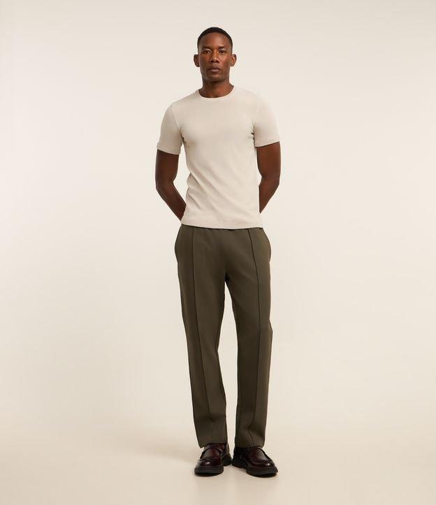 Calça em Moletom com Cós Elástico e Amarração - 2