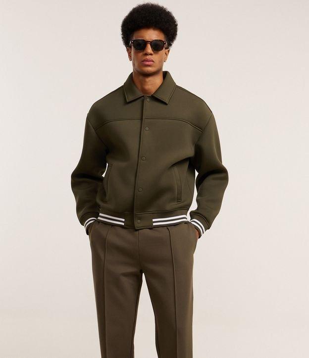 Calça em Moletom com Cós Elástico e Amarração - 3