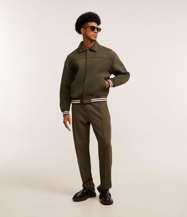 Calça em Moletom com Cós Elástico e Amarração - 4